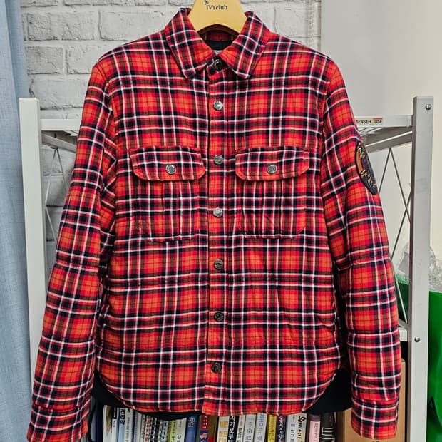 쟈딕앤볼테르 누빔 패딩셔츠 S 여성 패딩체크자켓 AC98