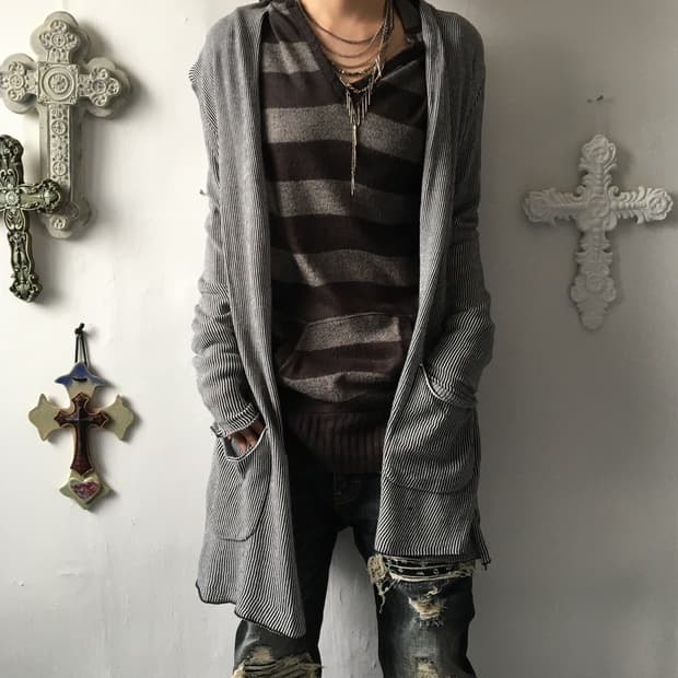 Pattern open cardigan