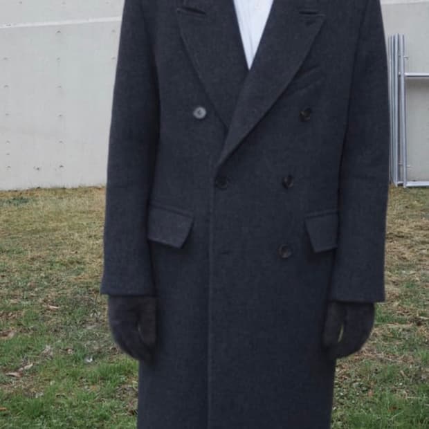 구매글)타일레 taille 챠콜 그레이 더블 브레스티드 코트 삽니다!!!