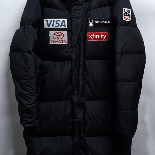 스파이더 US스키팀 구스다운 롱패딩 95
