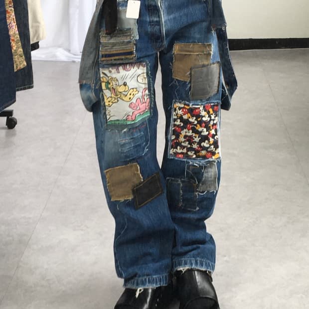 Levis patch rework denim pants