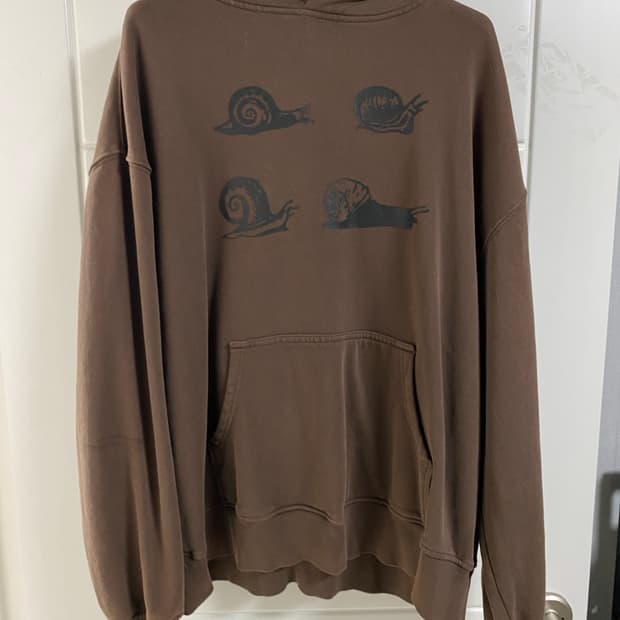 [XL] 더스캇렉 the scot wreck 스네일 후드티 브라운