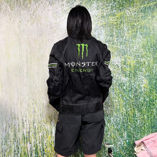 몬스터 에너지 바이크 자켓 모터사이클 레이싱 잠바 L