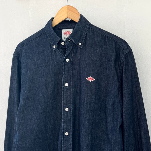 단톤 데님 셔츠