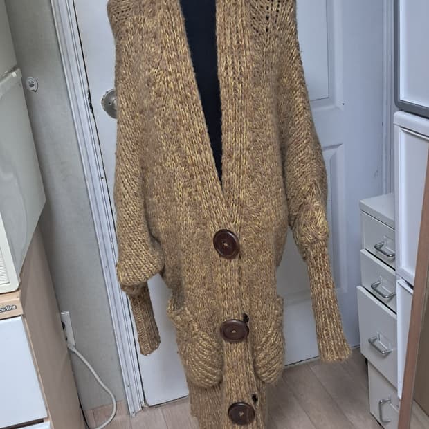 오브제 강지영 니트 가디건 코트 90사이즈(55~66)