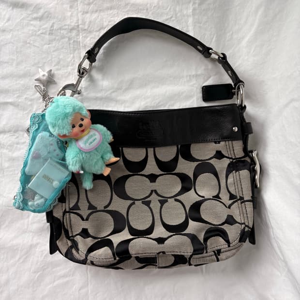 Coach pattern shoulder bag