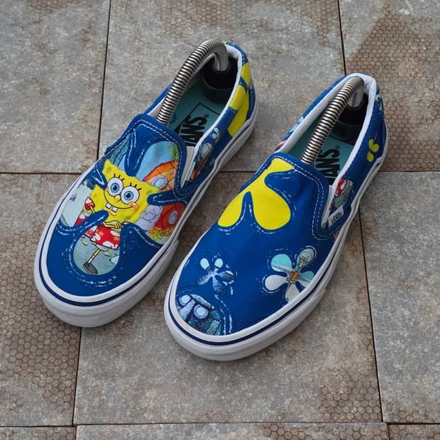 (225)반스 스폰지밥 클래식 슬립온 알로하밥