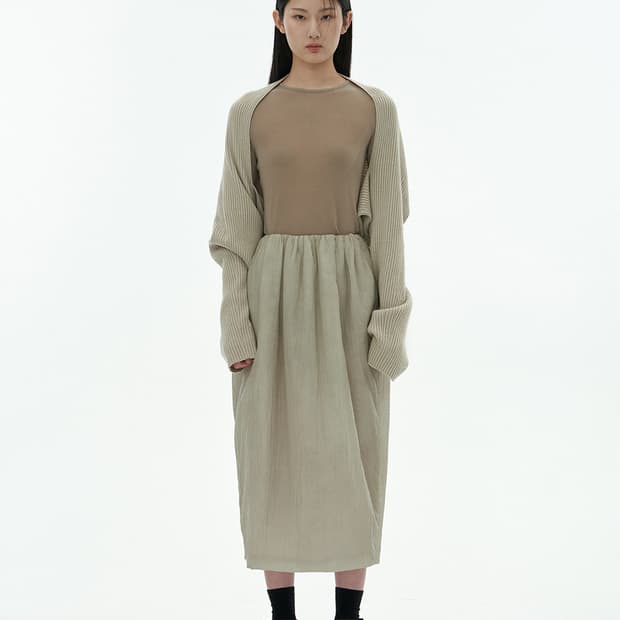 아모멘토 볼레로 RIBBED BOLERO/MUFFLER