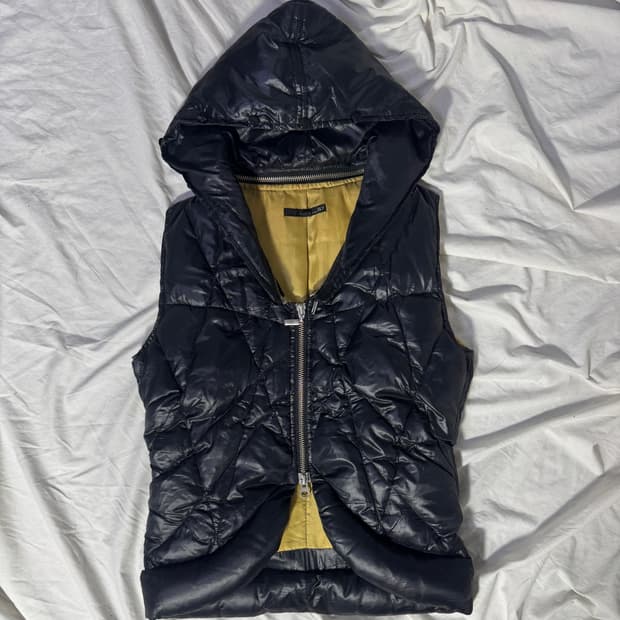 빈티지 입체 퀼팅 다운 베스트 y2k lgb goa