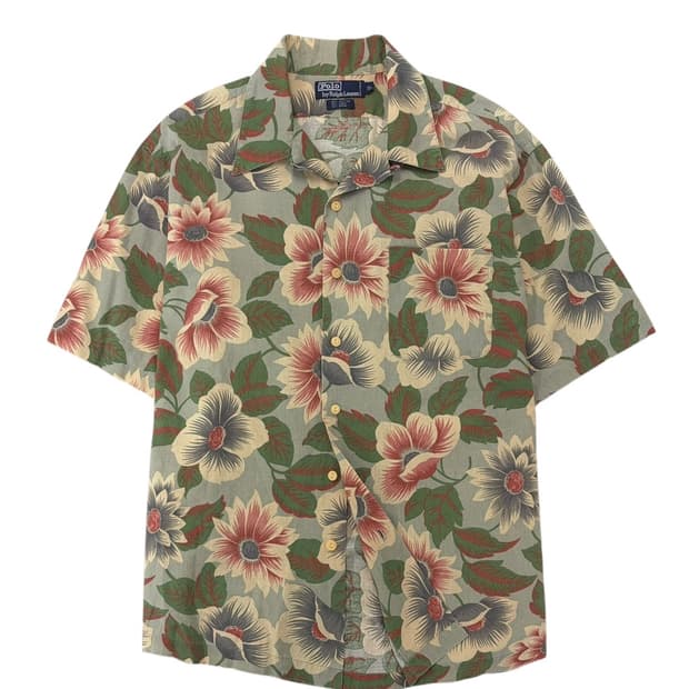 00s 폴로 하와이안 반팔 셔츠 (XL)