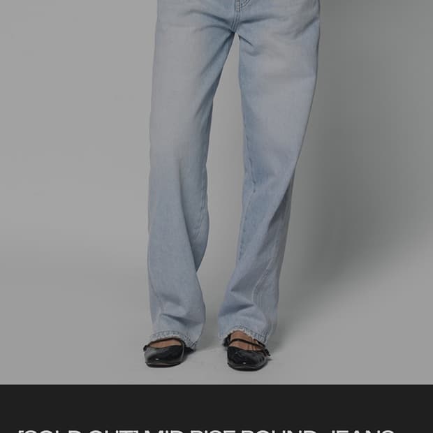 Sixandahalf MID RISE ROUND JEANS 식스앤어하프