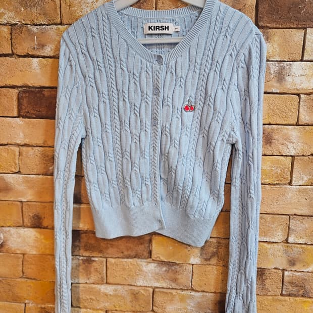 키르시 체리 케이블 니트 블루 2