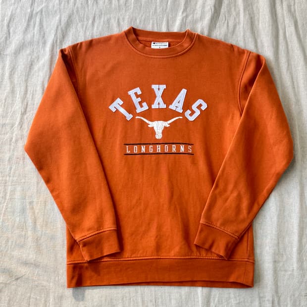 챔피온 텍사스 오렌지브라운 맨투맨 L