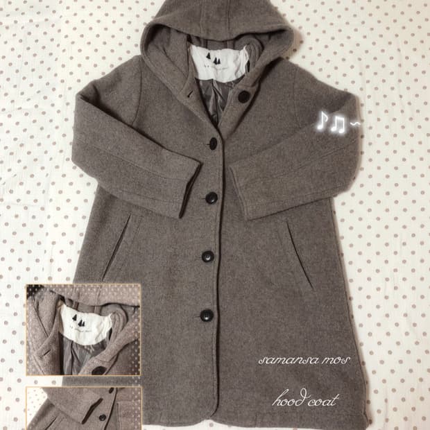 빈티지 사만사모스 후드 코트