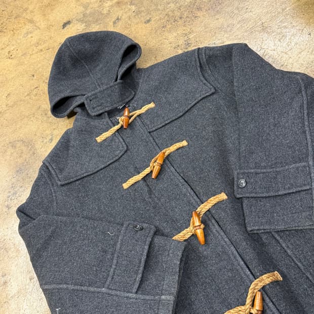 폴로 진스 그레이 떡볶이 더플 코트 100