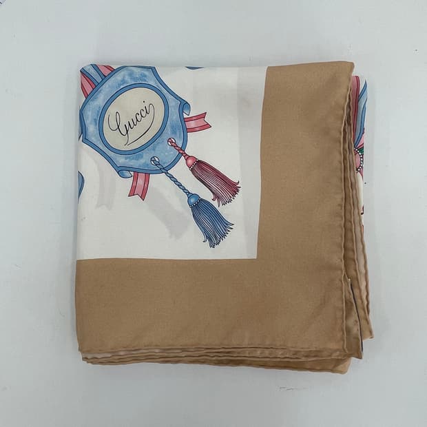 80s 올드 구찌 스카프 85 까레