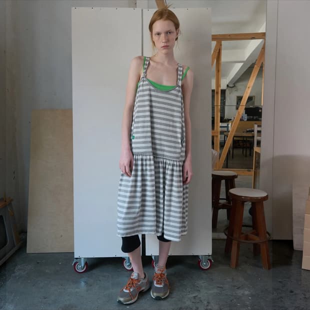 노컨텐츠 strap stripe dress