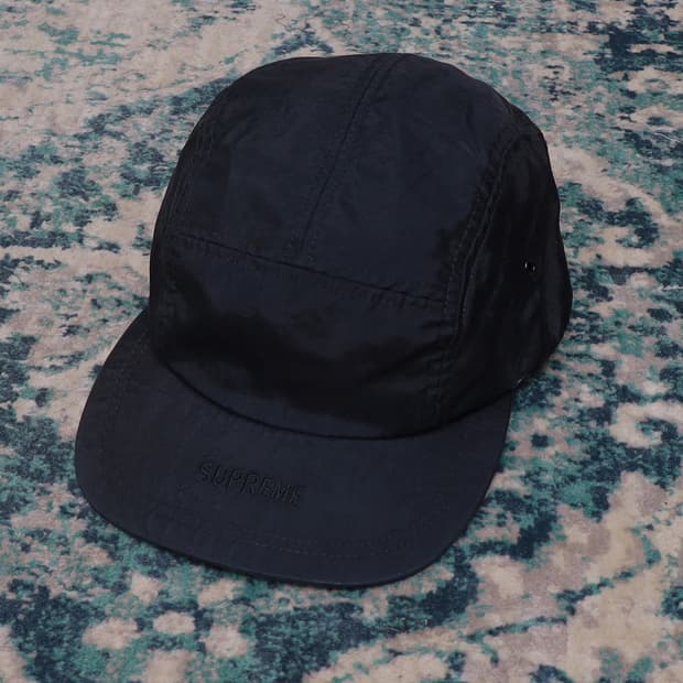 Supreme 슈프림 15SS 바이저 로고 캠프캡 블랙