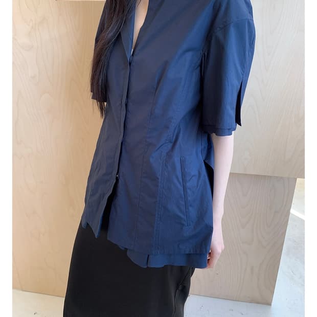 JIL SANDER PLEATS DETAILED BLOUSE