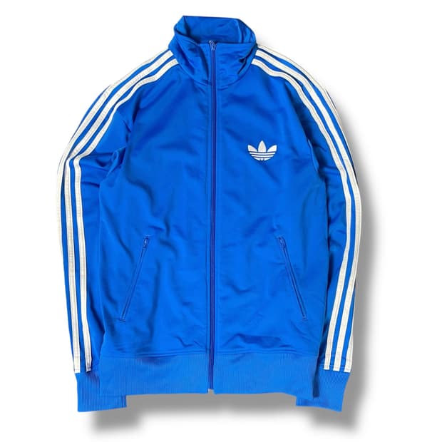 아디다스 블루 파이어버드 트랙탑 집업 져지 95