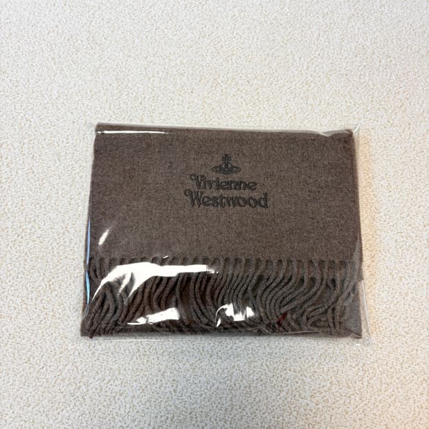 비비안웨스트우드 브라운 울 머플러