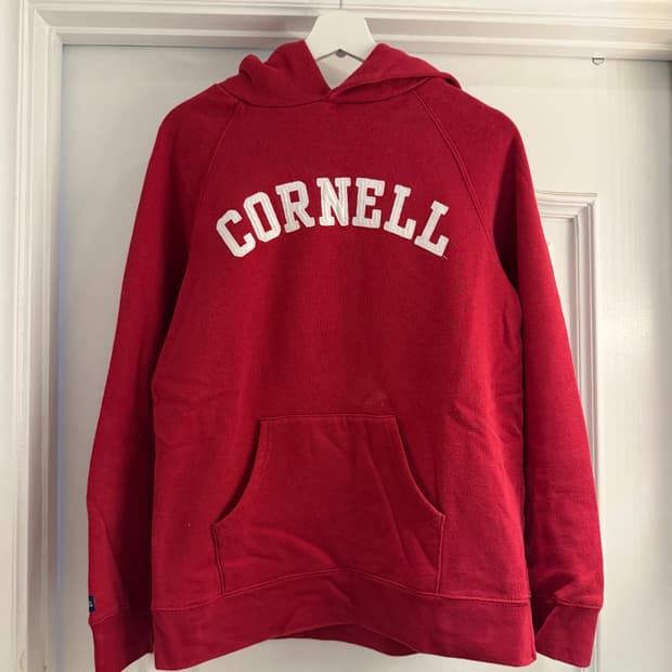 잔스포츠 Cornell 빈티지 레드 후드티