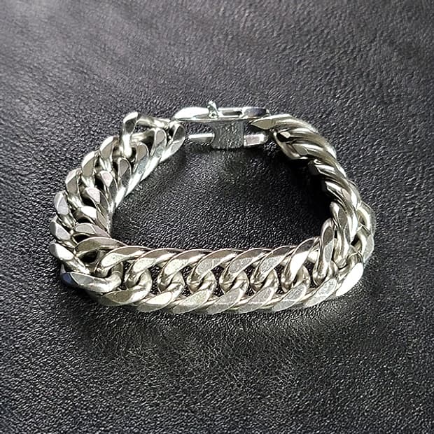 바르콘 티타늄 14mm 19cm 남자 체인 팔찌