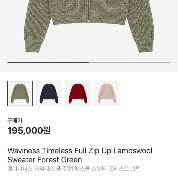 웨이비니스 집업