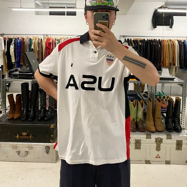 POLO usa collar t-shirt 폴로 로라이프 카라티
