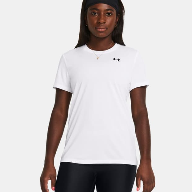 (L) 언더아머 여성 테크 반팔 화이트