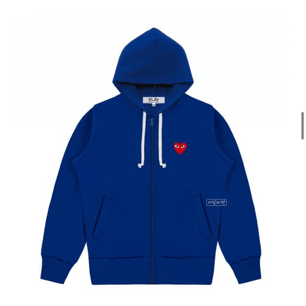 플레이꼼데가르송 후드집업