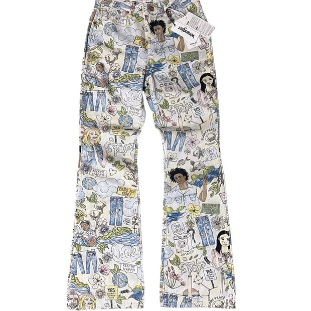 (새상품) 랭글러 Wrangler 그래픽 데님 팬츠 27/32