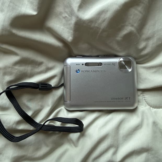 미놀타 디미지 x1 실버 충전독 디카(작례有）