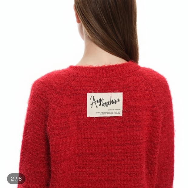 이고프리덤랩 니트 Canvas tag round knit