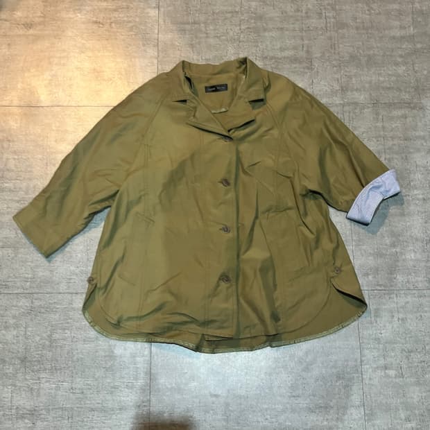 일본빈티지 Jcoco 올드스쿨아메카지 배색레이어드 사파리자켓