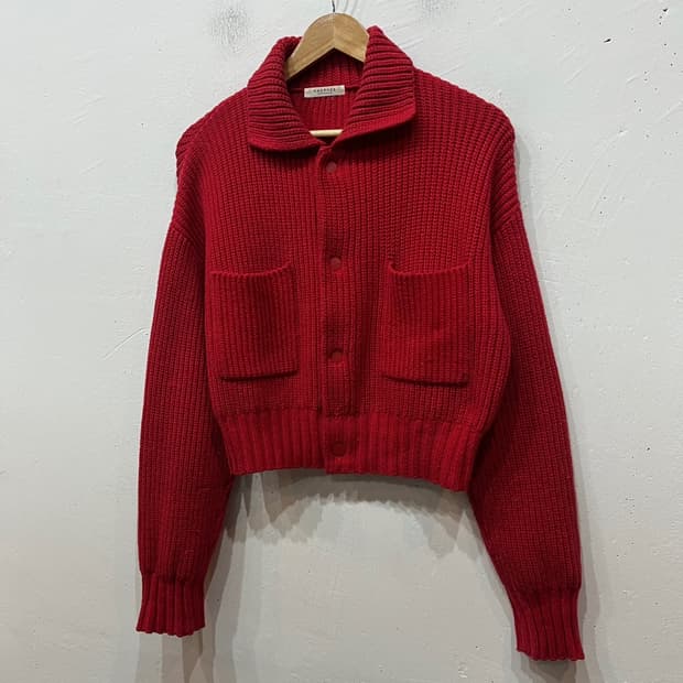 MACPHEE 립 니트 가디건 