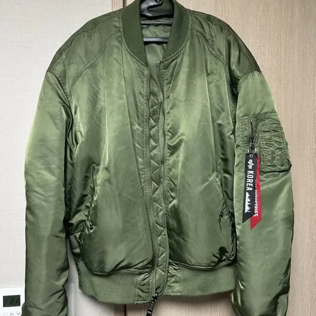 XL 알파인더스트리 ma-1 세이지그린