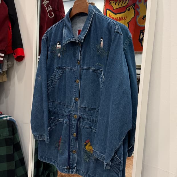 90s Sun Belt 빈티지 데님 초어 자켓