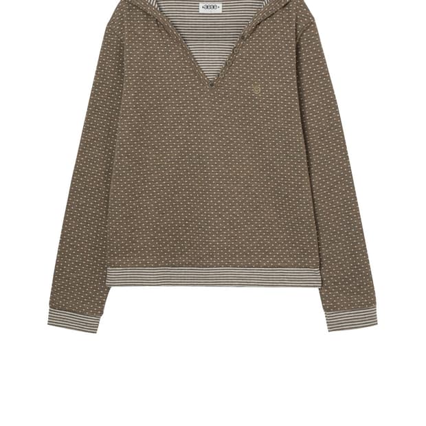 aeae 후드 헨리넥티셔츠