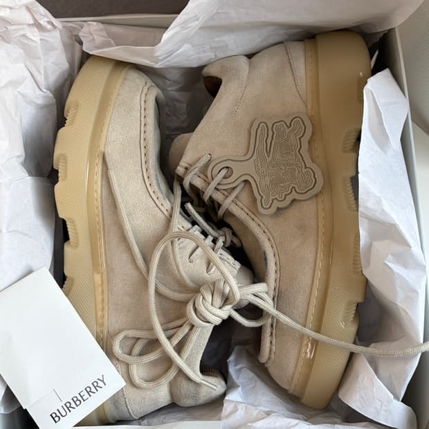 [45] 버버리 크리퍼 스웨이드 미드 슈즈