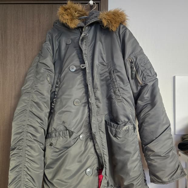 알파인더스트리 N3B 파카 그레이 XL