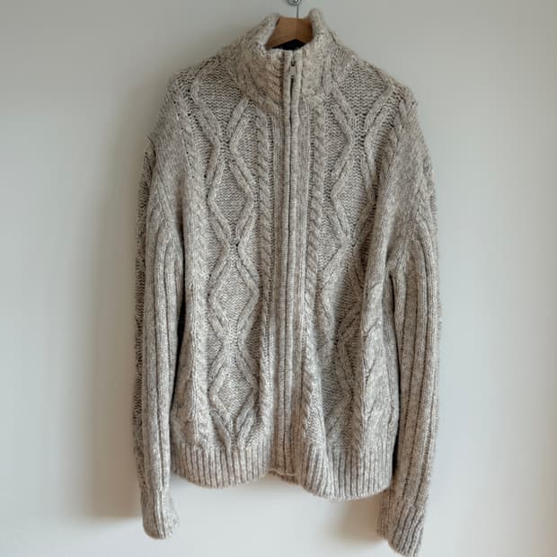 Pre owned 울 니트 집업