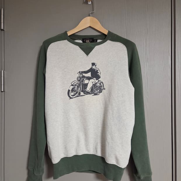 RRL 더블알엘 모토사이클맨 스웻서츠 M