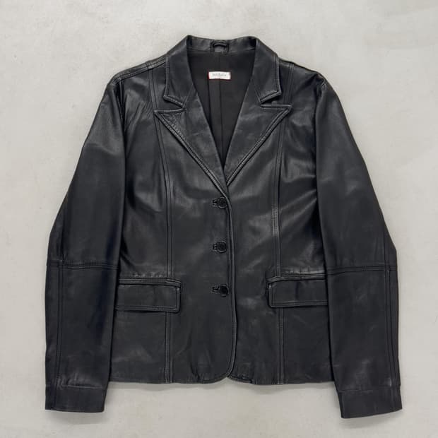막스마라 레더 자켓