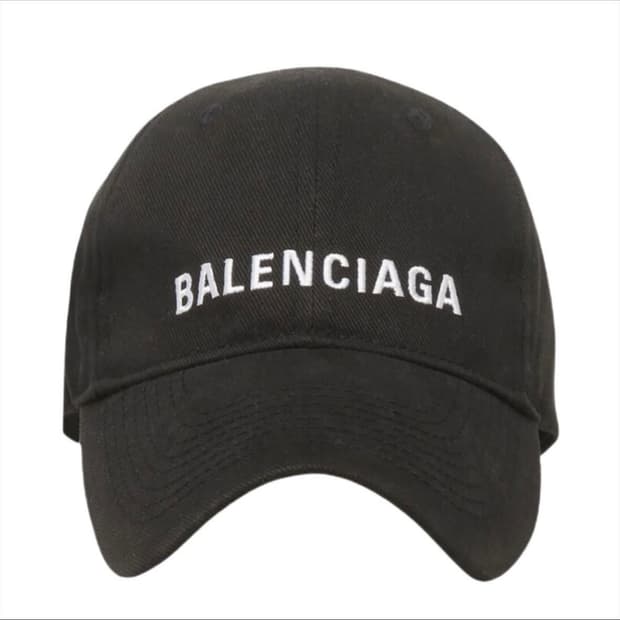 발렌시아가 블랙 볼캡