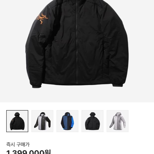아크테릭스x빔즈 아톰 자켓
