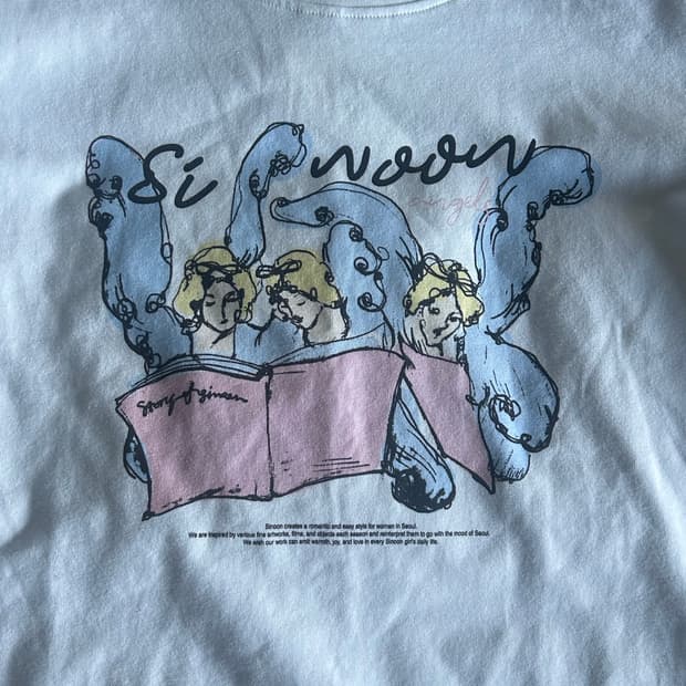 시눈 sinoon angel puff t shirt