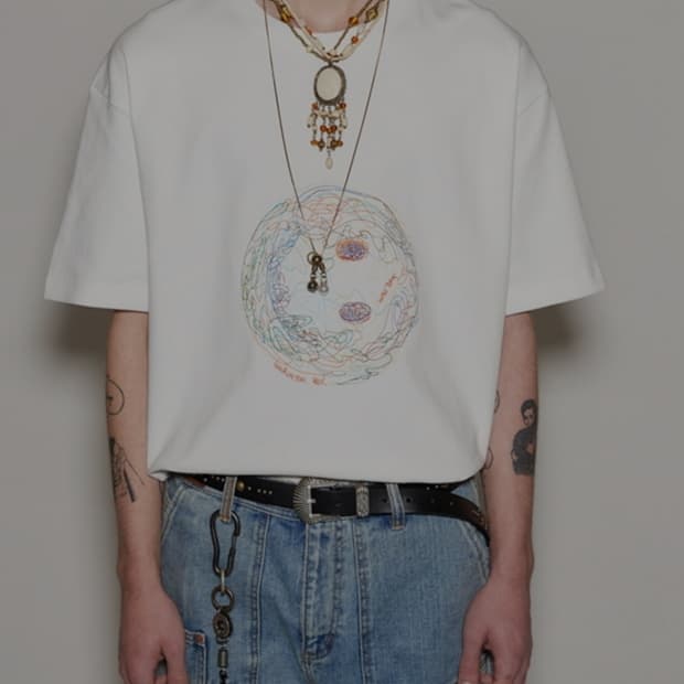 앤더슨벨 스티치 자수 반팔 XL _ 남성