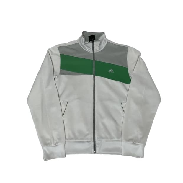Adidas white Zip-up