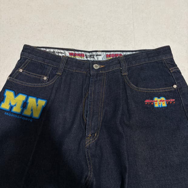 모노스포츠 90s 오버핏 데님 33